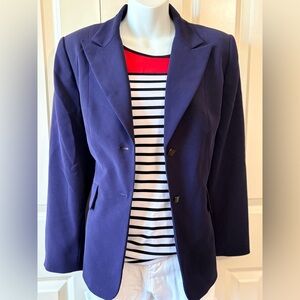 TAHARI, Navy Women's Blazer, 10p